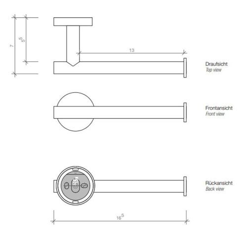 Бумагодержатель Decor Walther Basic 530000 - фото 2