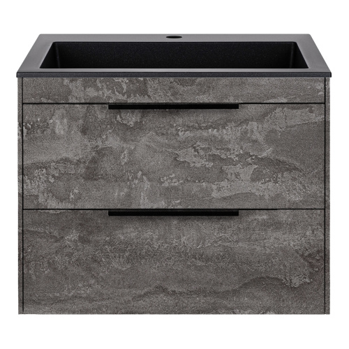 Тумба под раковину Vincea Chiara 2D VMC-2C2600GS 59х48х48 подвесная цвет серый - фото 5