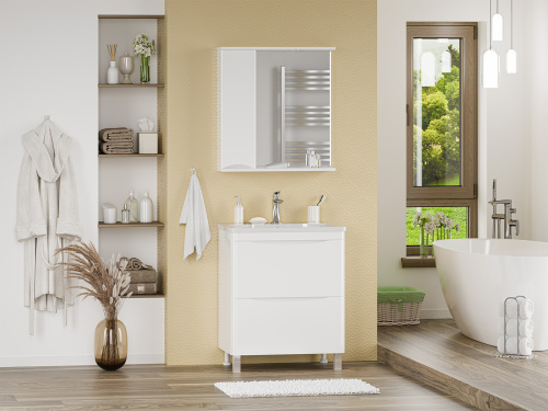 Тумба под раковину Misty Атлантик П-Атл-01070-0112Я 69х45х72 напольная - фото 5