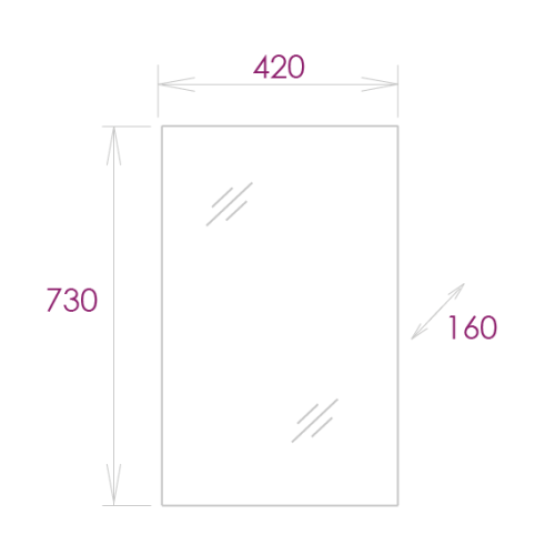 Зеркало-шкаф Onika Венеция 204201 42х16х73 подвесной - фото 3