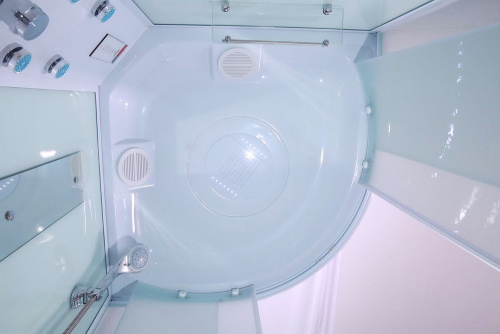 Душевая кабина Timo Eco TE-0700 100х100 четверть круга с крышей ориентация универсальная - фото 5