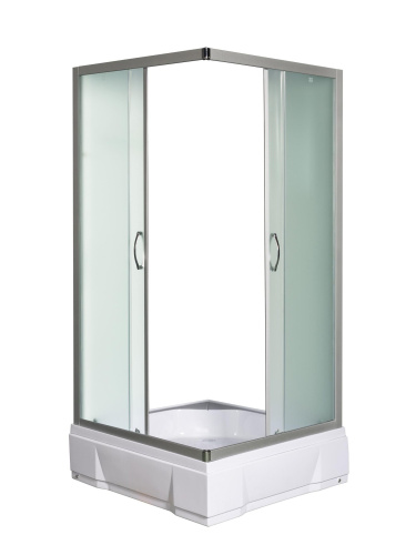 Душевой уголок River MORAVA 10000003391 90х90 стекло матовое профиль хром матовый без поддона - фото 4