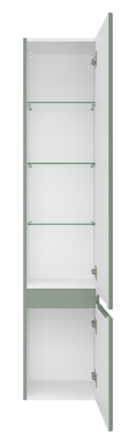 Шкаф-пенал Brevita Victory VIC-05035-080R 35х28х165 напольный/подвесной цвет зеленый - фото 3