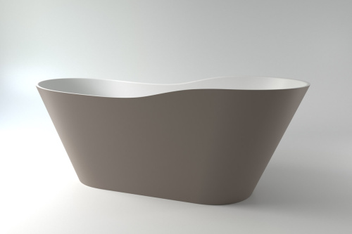 Ванна из искусственного камня Holbi AFRODITA 1.01.005.11.2 161х68 отдельностоящая овальная