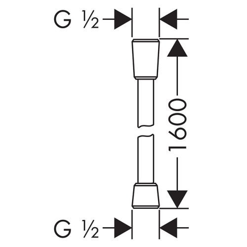 Шланг для душа Hansgrohe 28276000 хром - фото 2