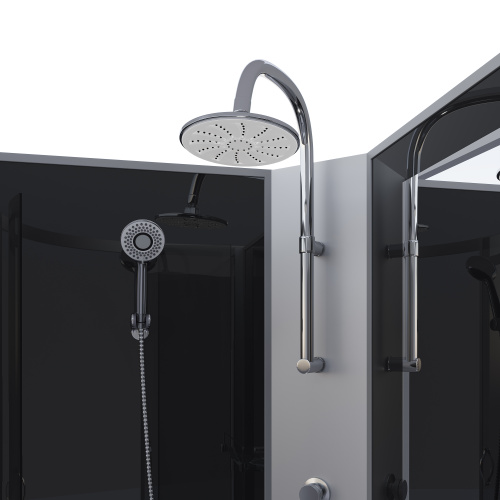 Душевая кабина Niagara Classic 35031434BKTG 80х80 четверть круга без крыши ориентация универсальная - фото 4