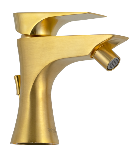 Смеситель Daniel Diva DV604DP на биде брашированное золото - фото 3