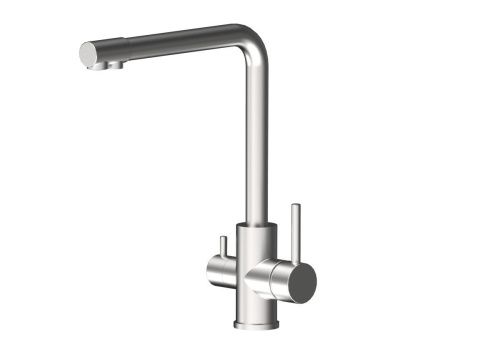 Смеситель для кухни AQG 05DUO560IS на мойку никель