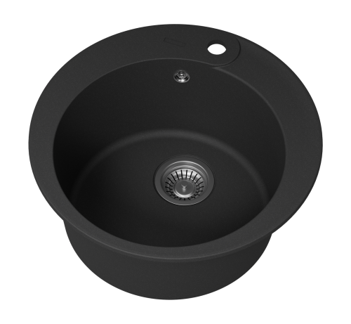 Кухонная мойка Misty Artemida ART-51-01 51х51 цвет антрацит - фото 3