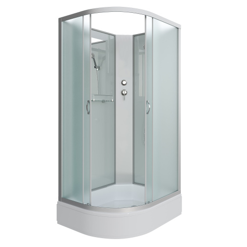 Душевая кабина Niagara Classic 339844RBK 90х80 асимметричная без крыши ориентация правая