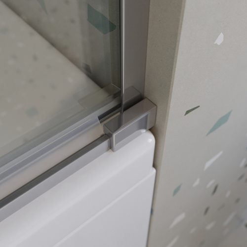 Душевая шторка на ванну Cezares TANDEM-SOFT TANDEM-SOFT-VF-2-180/145-C-Cr-IV 180х145 стекло прозрачное профиль хром глянцевый ориентация универсальная - фото 2