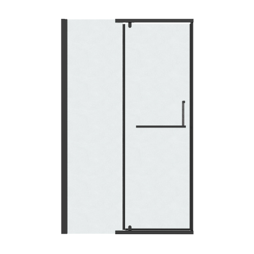 Душевая дверь Grossman Pragma 100.K33.03.120.21.02 120х195 стекло текстурное профиль черный матовый