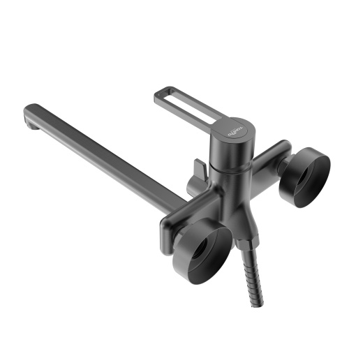 Смеситель для ванны Tokito KUDO TOK-KUD-1015 настенный черный - фото 2