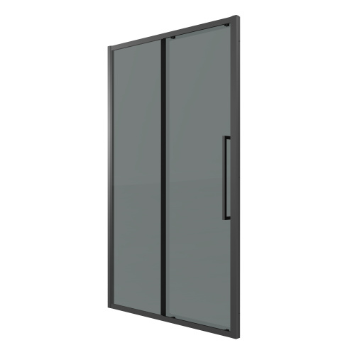 Душевая дверь Grossman Cosmo 100.K33.02.130.21.10 130х195 стекло тонированное профиль черный матовый - фото 2