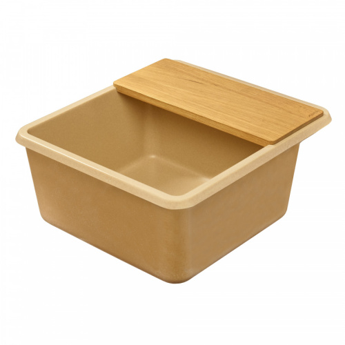 Кухонная мойка Aquaton Беллис 1A724932BS260 57х51 цвет бежевый поверхность матовая - фото 5