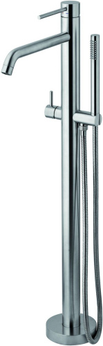 Смеситель для ванны Paffoni Light LIG032ST напольный сталь