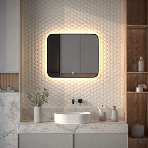 Зеркало с подсветкой Defesto AURA DF 2976SH 70х60 подвесное - фото 3