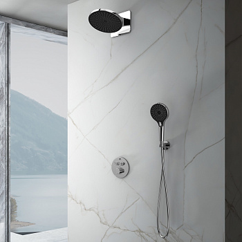Душевая система Vincea Inspire VSFW-3I22MT5CH встраиваемая в стену с термостатом