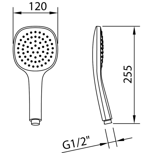 Душевая лейка Clever STYLE AIR 99612 округлая - фото 4