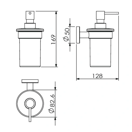 Дозатор для жидкого мыла Langberger BURANO 11021A - фото 2