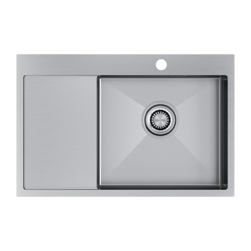 Кухонная мойка Paulmark VELTEN 78F PM807851-BSR 78х51 цвет брашированная нержавеющая сталь поверхность матовая