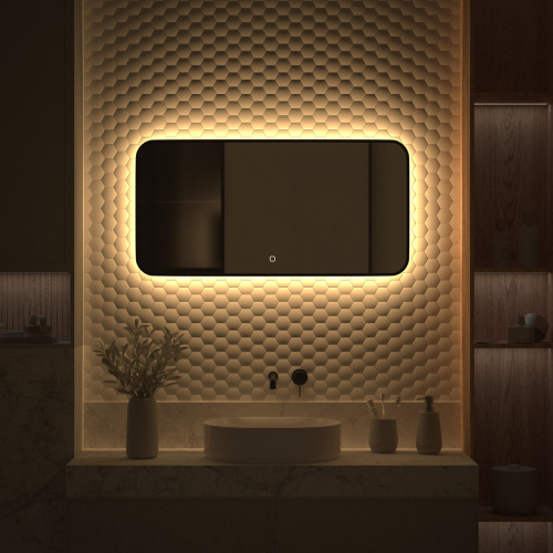 Зеркало в ванную Defesto AURA DF 2975SH 100х50 - фото 5