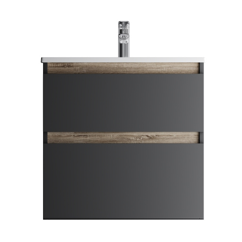 Тумба под раковину Am.Pm X-Joy M85AFHX0652BM 63х45х60 подвесная цвет черный - фото 2