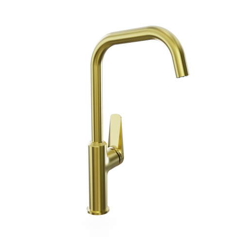 Смеситель для кухни Tokito KIN TOK-KIN-1013 на раковину брашированное золото - фото 2