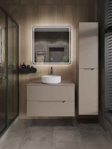 Тумба с раковиной Orange Line Li-80TuLMDF+B09-360W 81х46х66 цвет бежевый - фото 5