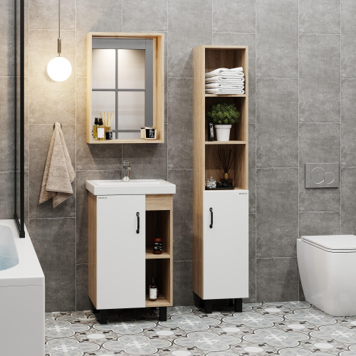 Тумба под раковину Onika Тимбер 105034 47х40х68 напольная - фото 4