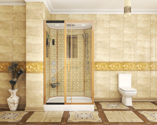 Душевая кабина Niagara Luxe 7711GL 120х90 прямоугольная с крышей ориентация левая - фото 2