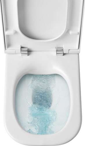 Чаша унитаза напольная Roca The gap 734273700H цвет белый без бачка без сиденья безободковая смыв торнадо - фото 5