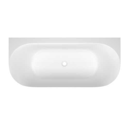 Ванна акриловая Wellsee Collaro 289102000 180х80 пристенная полукруглая с ножками - фото 4