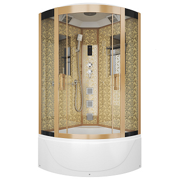 Душевая кабина Niagara Luxe 7710G 100х100 четверть круга с крышей ориентация универсальная