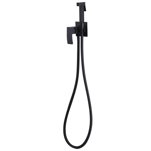 Гигиенический душ со смесителем ABBER Wasserfall AF8625B черный матовый - фото 2