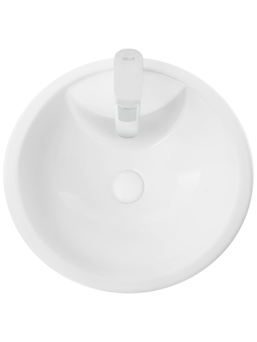 Раковина из санфаянса WeltWasser WW SK 46 см 10000005491 напольная цвет белый глянцевый 1 отверстие под смеситель - фото 3