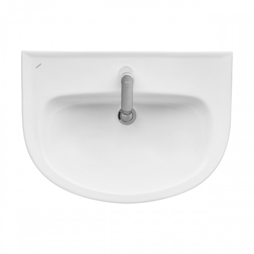 Раковина из сантехнического фарфора Santeri Прайм 131176S0011B0 48х66 подвесная цвет белый 1 отверстие под смеситель - фото 2