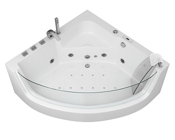 Ванна акриловая гидромассажная Grossman GR-13513 135х135 угловая четверть круга с ножками