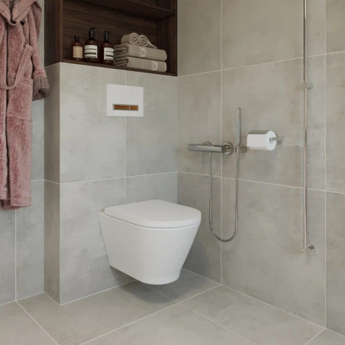 Клавиша смыва механическая Lavinia Boho RelFix 38050603 цвет белый/светлое дерево - фото 5