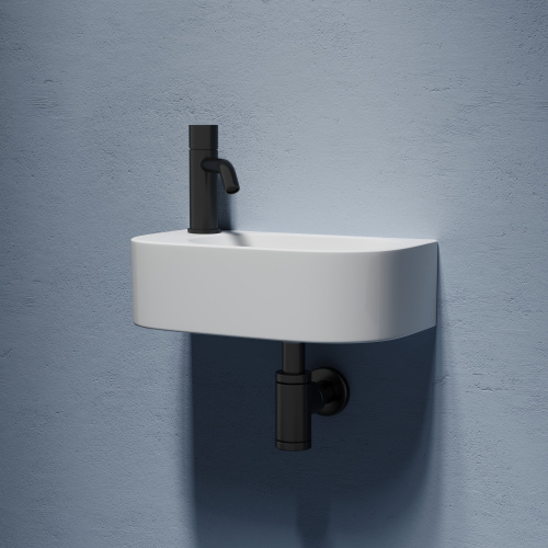 Раковина из сантехнического фарфора Ceramica Nova ELEMENT CN6066R 41х22 подвесная цвет белый 1 отверстие под смеситель - фото 5