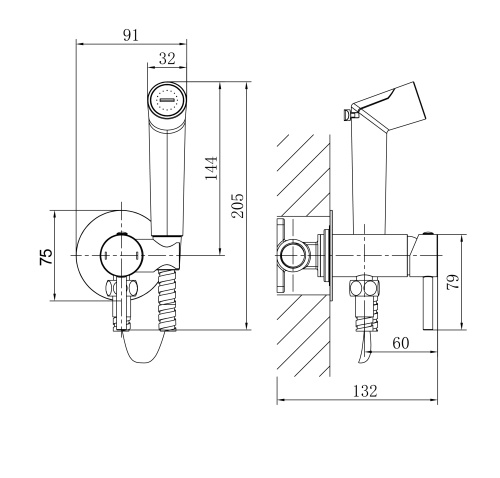 Гигиенический душ Grossman Solis 502.K35.07.420 графит - фото 5