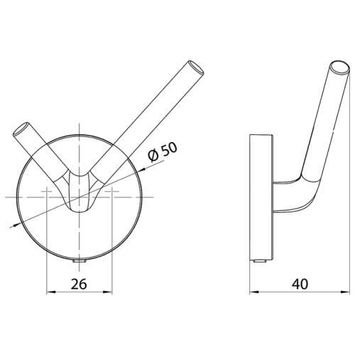 Крючок Emco Round 4375 001 01 - фото 2