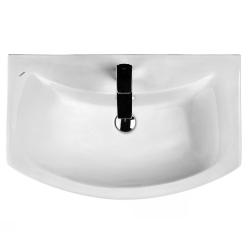 Раковина керамическая Onika Балтика 1WH207776 72х44 накладная цвет белый 1 отверстие под смеситель - фото 2
