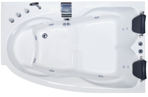 Ванна акриловая гидромассажная Royal Bath SHAKESPEARE RB652100CM-R 170х110 пристенная асимметричная с каркасом