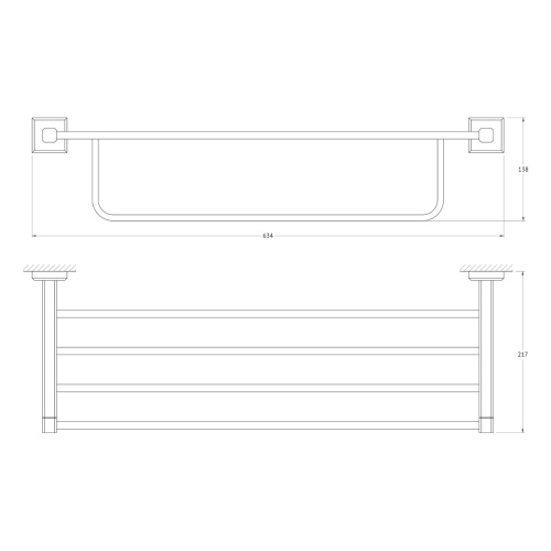 Полка в ванную комнату Artwelle HAGEL 998160 - фото 2