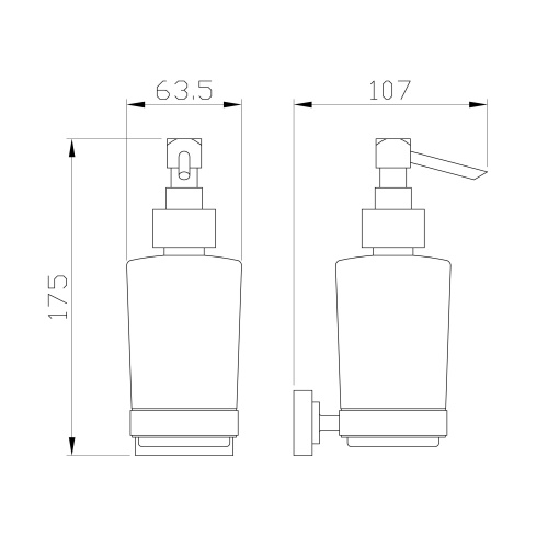 Дозатор для мыла Wonzon & Woghand Flat WW-9733 - фото 2