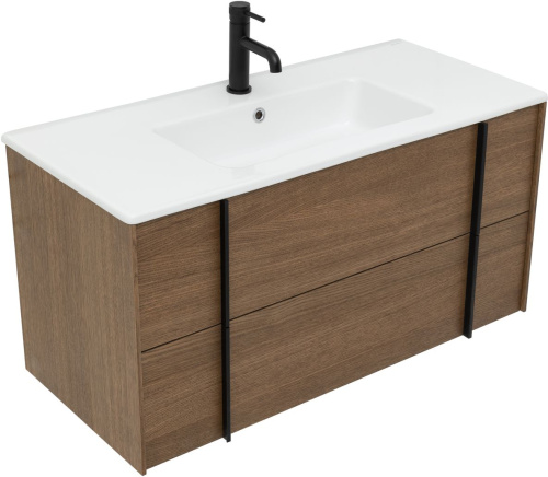 Тумба под раковину Allen Brau Reality 1.32007.NO 100х46х50 подвесная цвет коричневый - фото 3