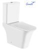 Унитаз напольный с бачком Cerutti SPA CT8457 белый с сиденьем микролифт безободковый каскадный смыв