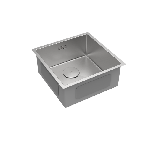 Кухонная мойка LeMark Olanga 440 9937121 44х44 цвет сталь - фото 3