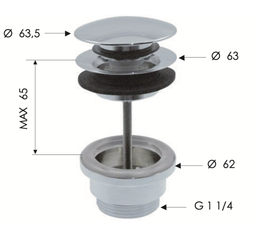 Донный клапан Daniel  A735RDP - фото 2